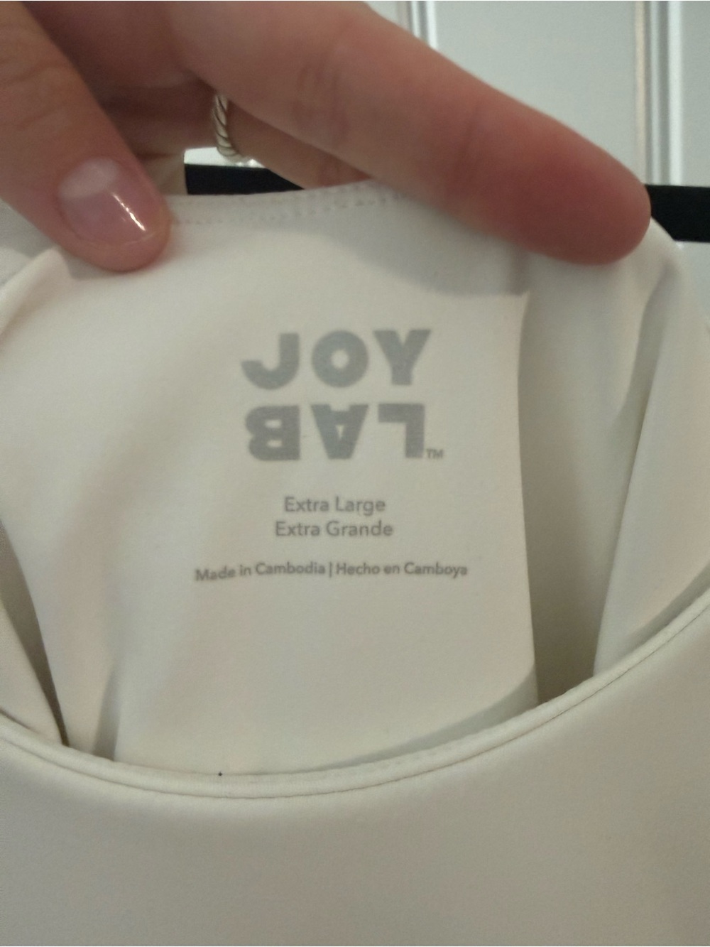 JoyLab White Ruffle Hem Mini Dress - Picture 3 of 3